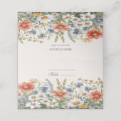 De Placement Carte Fleur sauvage colorée (Extérieur déplié)