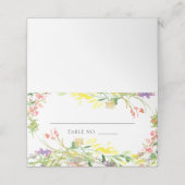 De Placement Carte Fleur sauvage colorée (Extérieur déplié)