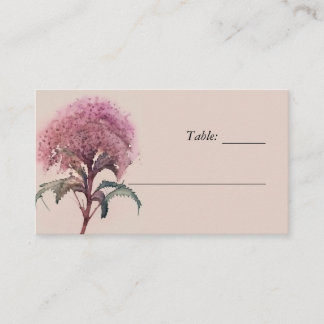 De Placement Carte fleur sauvage Floral Mariage Place