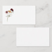 De Placement Carte Fleur sauvage moderne (Devant / Derrière)
