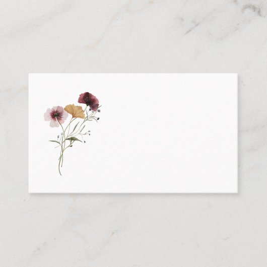 De Placement Carte Fleur sauvage moderne (Devant)