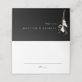 De Placement Carte Florale Noir & Blanc (Extérieur déplié)