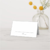 De Placement Carte Florale Noir & Blanc - Blanc (Devant)
