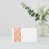 De Placement Carte Frontal Orange Chevron (Debout devant)