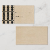 De Placement Carte frontière Ebony Art Déco (Devant / Derrière)