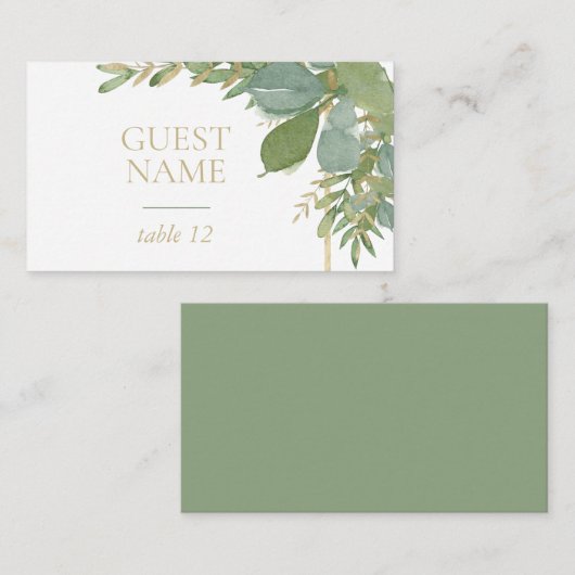 De Placement Carte Golden Greenery Place (Devant / Derrière)