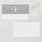 De Placement Carte Gray Fancy Ornamy (Devant / Derrière)