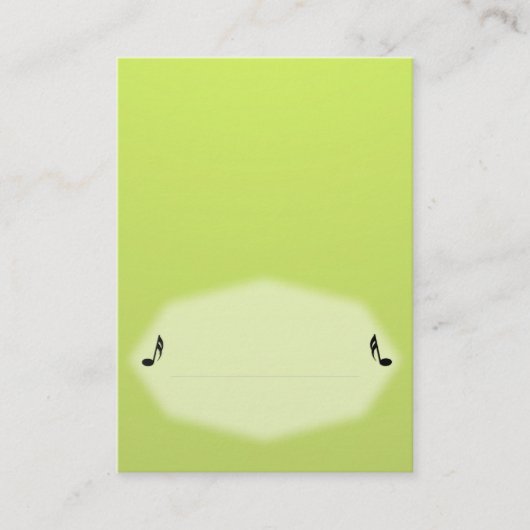 De Placement Carte Green Music Place (Devant)