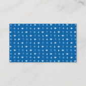 De Placement Carte Hanoukka Motif bleue Place (Dos)
