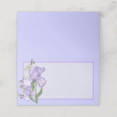 De Placement Carte Irises-Violet-Irises-Petites (Extérieur déplié)
