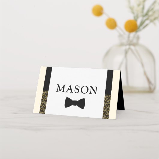 De Placement Carte Little Man, cravate Bow (Devant)