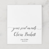 De Placement Carte mariage (Extérieur déplié)