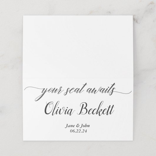 De Placement Carte mariage (Extérieur déplié)