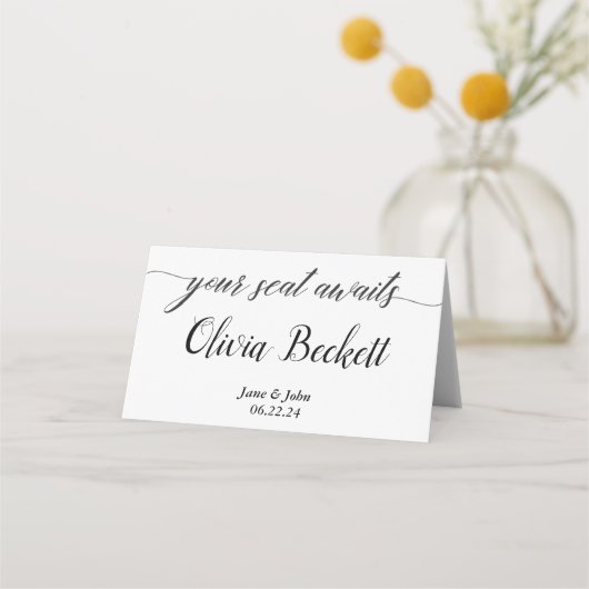 De Placement Carte mariage (Devant)