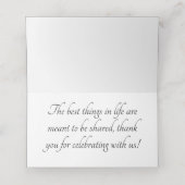 De Placement Carte mariage (Intérieur déplié)