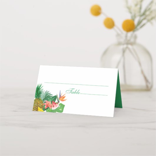 De Placement Carte Mariage à ananas tropical (Devant)