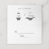 De Placement Carte Mariage Art déco (Extérieur déplié)
