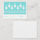 De Placement Carte Mariage Art Déco Floral (Devant / Derrière)