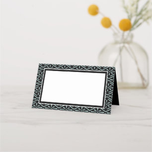 De Placement Carte Mariage Art déco rose, noir et blanc