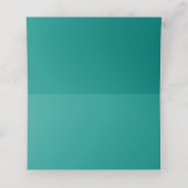 De Placement Carte Mariage Aurora Turquoise Stripes (Intérieur déplié)