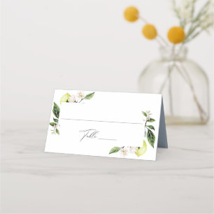 De Placement Carte Mariage aux citrons botaniques