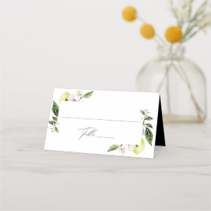 De Placement Carte Mariage aux citrons botaniques