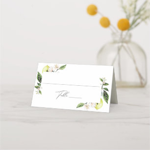 De Placement Carte Mariage aux citrons botaniques