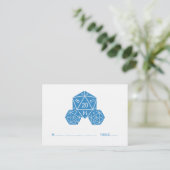De Placement Carte Mariage Blue D20 Dice (Debout devant)