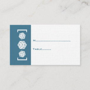 De Placement Carte Mariage Blue D20 Dice Gamer