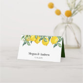 De Placement Carte Mariage citron (Dos)