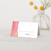 De Placement Carte Mariage Coral Rose (Devant)