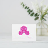 De Placement Carte Mariage D20 Dice Rose (Debout devant)