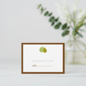De Placement Carte mariage d'escorte verte parfaite (Debout devant)
