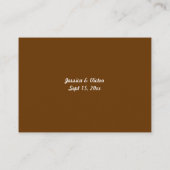 De Placement Carte mariage d'escorte verte parfaite (Dos)