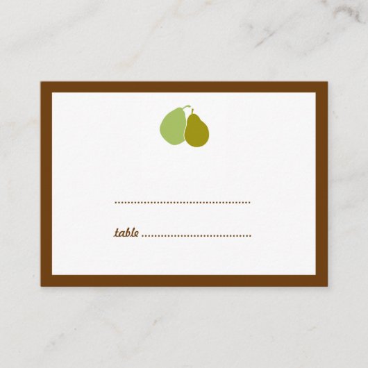 De Placement Carte mariage d'escorte verte parfaite (Devant)