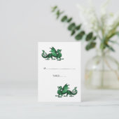 De Placement Carte Mariage Dragon Vert (Debout devant)