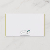 De Placement Carte Mariage en plumes or et blanc Marabou (Dos)
