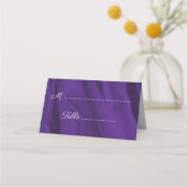 De Placement Carte Mariage en soie violette (Dos)