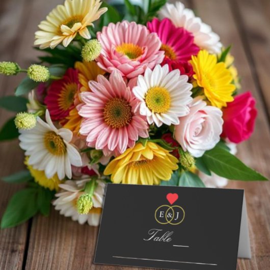 De Placement Carte Mariage Entwin Rings