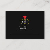 De Placement Carte Mariage Entwin Rings (Devant)