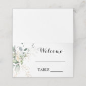 De Placement Carte mariage Eucalyptus verdoyante (Extérieur déplié)