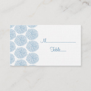 De Placement Carte Mariage frontière Zinnia, Bleu