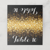 De Placement Carte Mariage Gold Black Hollywood Glitz Glam (Extérieur déplié)