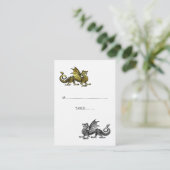 De Placement Carte Mariage Gold Silver Dragon (Debout devant)