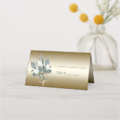 De Placement Carte Mariage Gold Tulips Blanc (Dos)