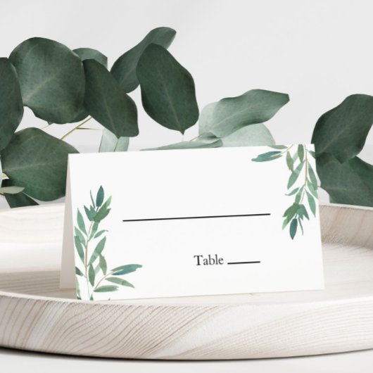 De Placement Carte Mariage Green Foliage