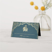 Carte Mariage indienne Place Faux Gold Foil