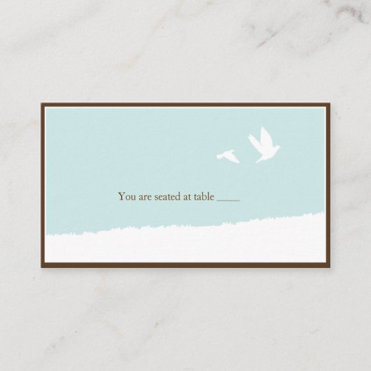 De Placement Carte mariage inséparable bleu (Devant)