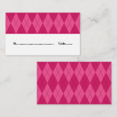 De Placement Carte Mariage Jacquard rose (Devant / Derrière)