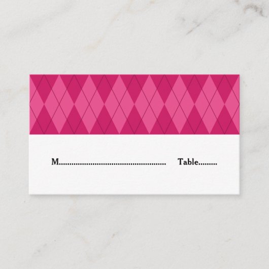 De Placement Carte Mariage Jacquard rose (Devant)